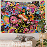 Simpkeely Aesthetic Tapestry Mushroom Eye Tapestry Wall Hanging Floral Tapestry Colorful Hippie Tapestries for Bedroom