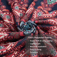 Simpkeely Indian Mandala Floral Tapestry, Hippie Bohemian Peacock Handmade Psychedelic Wall Hanging Decorative Tapestries for Bedroom, Living Room