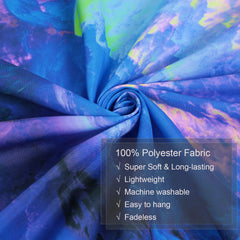 Simpkeely Colorful Clouds Tapestry, Blacklight Sky Universe Nature Abstract Surrealism Sea of Clouds Aesthetic Dream Waves UV Reactive Glowing Wall Hanging for Bedroom, Living Room