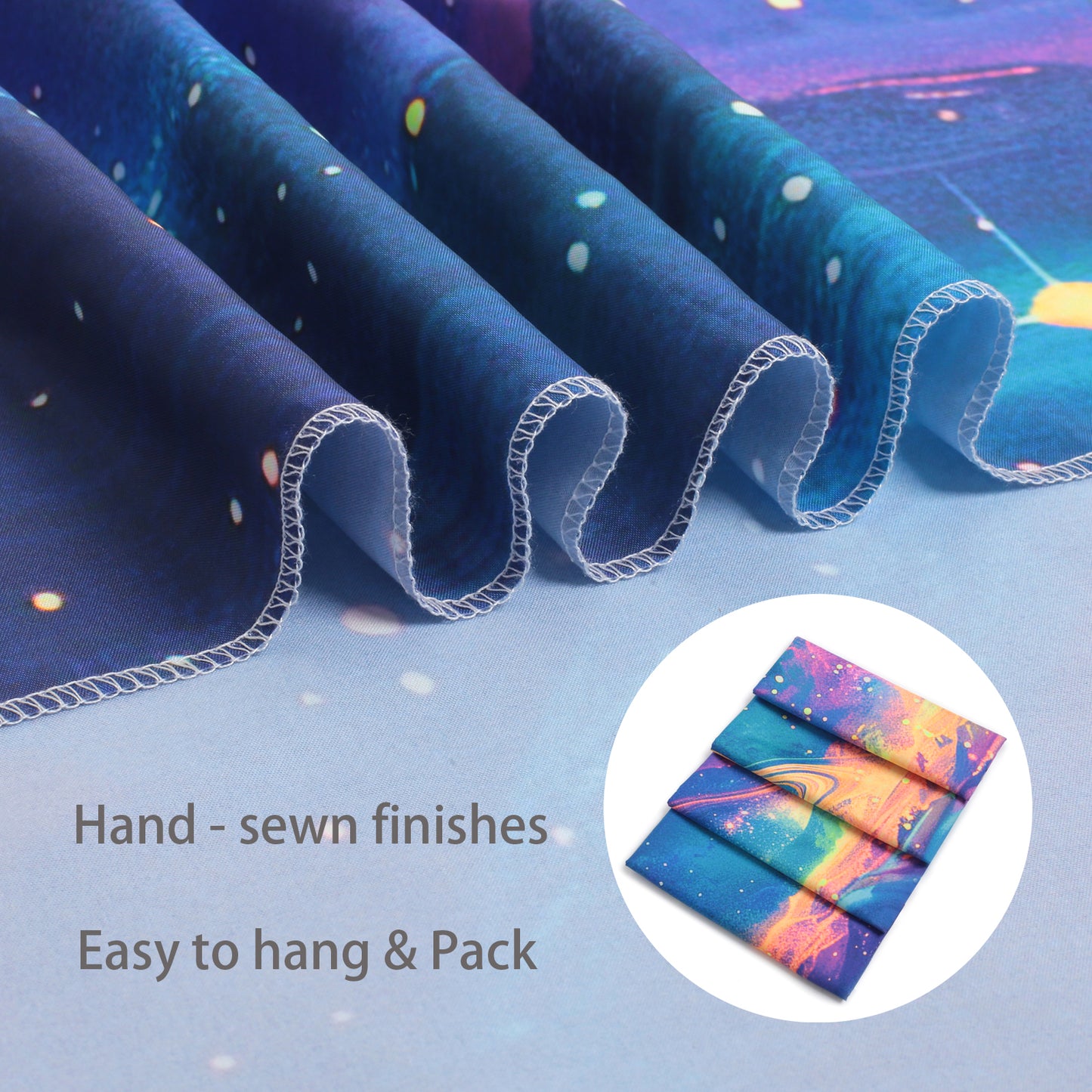Simpkeely Blacklight Galaxy Tapestry, Vibrant Cosmic Design with Planets Stars Nebulae – Celestial Space Art Home Décor for Bedroom, Living Room