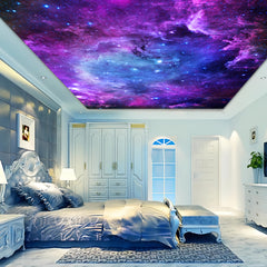 Simpkeely Romantic Starry Sky Tapestry Landscape Photo Background Cloth Wall Hanging for Living Room Bedroom Office Home Room Party Decoration Live Streaming Background with Free Hanging Clips