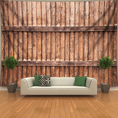 Simpkeely Interesting 3D Wooden Wall Landscape Photo Background Cloth Wall Hanging Large Size Polyester Tapestry For Living Room Bedroom Office Home Room Party Decoration Live Streaming Background Tapestry With Free Hanging Clips