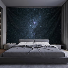 Simpkeely Cosmic Galaxy Starry Night Tapestry – Stunning Deep Space Wall Hanging for Bedroom, Living Room, or Dorm Decor, Vibrant Stars and Nebula in a Gorgeous Celestial Design