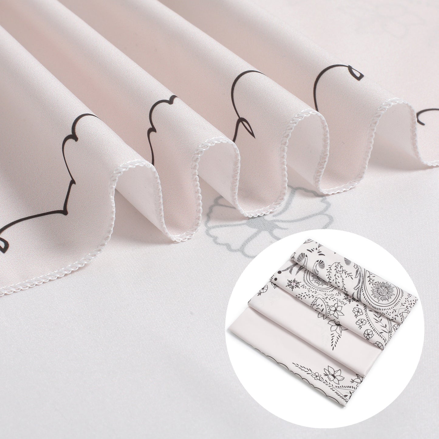 Simpkeely Mandala Floral Tapestry, Aesthetic Flower Bohemian Wall Hanging Decor, Medallion Boho Art Print Tapestries for Bedroom, Living Room