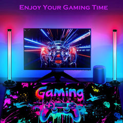 Simpkeely Gaming Mouse Pad, X-Large Waterproof Blacklight Colorful Splatter Art Game Controller Non-Slip Rubber Base Mousemat, Glow in The Dark Desk Mat for Office Home - 31.5" x 11.8"