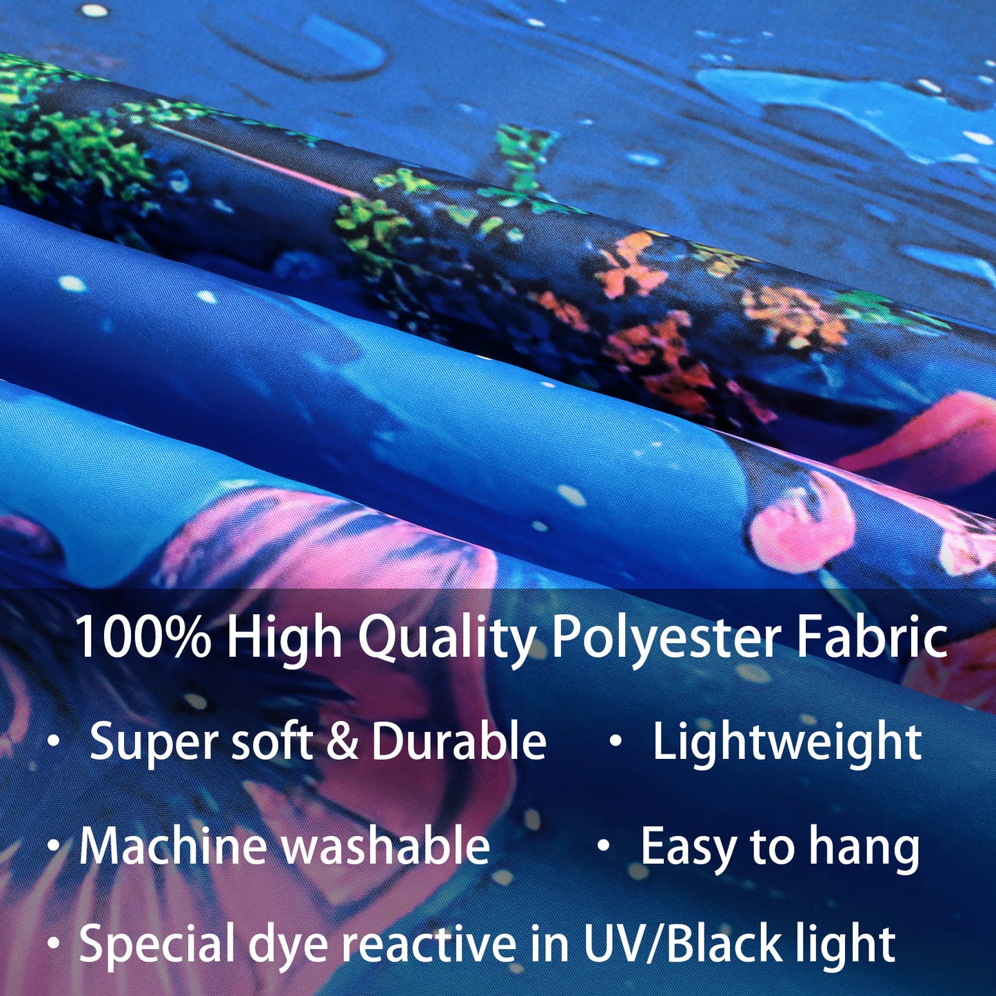 Simpkeely Wonderland Mushroom Tapestry, Blacklight Fantasy Flower Butterfly Tapestry Wall Hanging, Magical Forest Glowing Landscape Tapestry for Bedroom