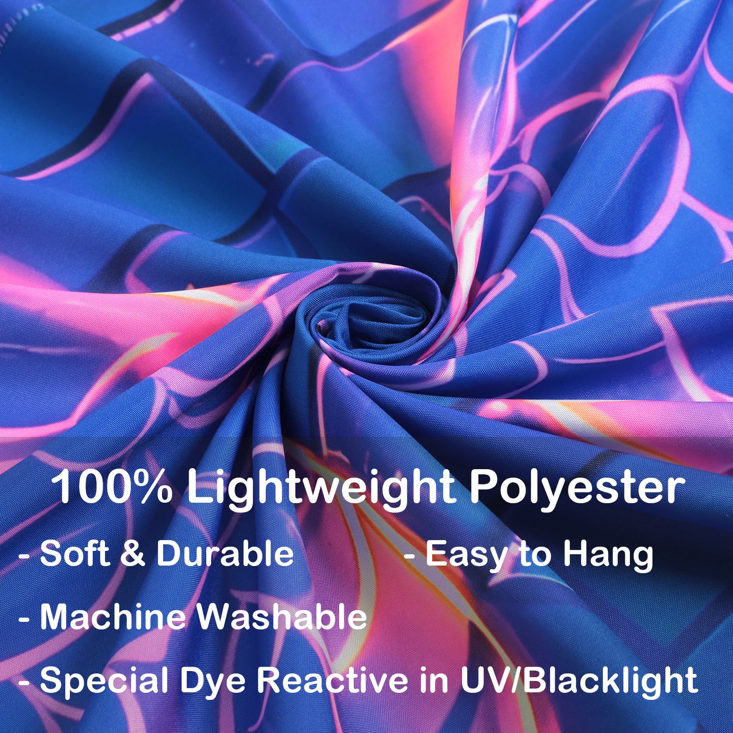 Simpkeely Blacklight Angel Wings Tapestry - UV Reactive Neon Butterfly Aesthetic Wall Art Decor for Bedroom, Living Room