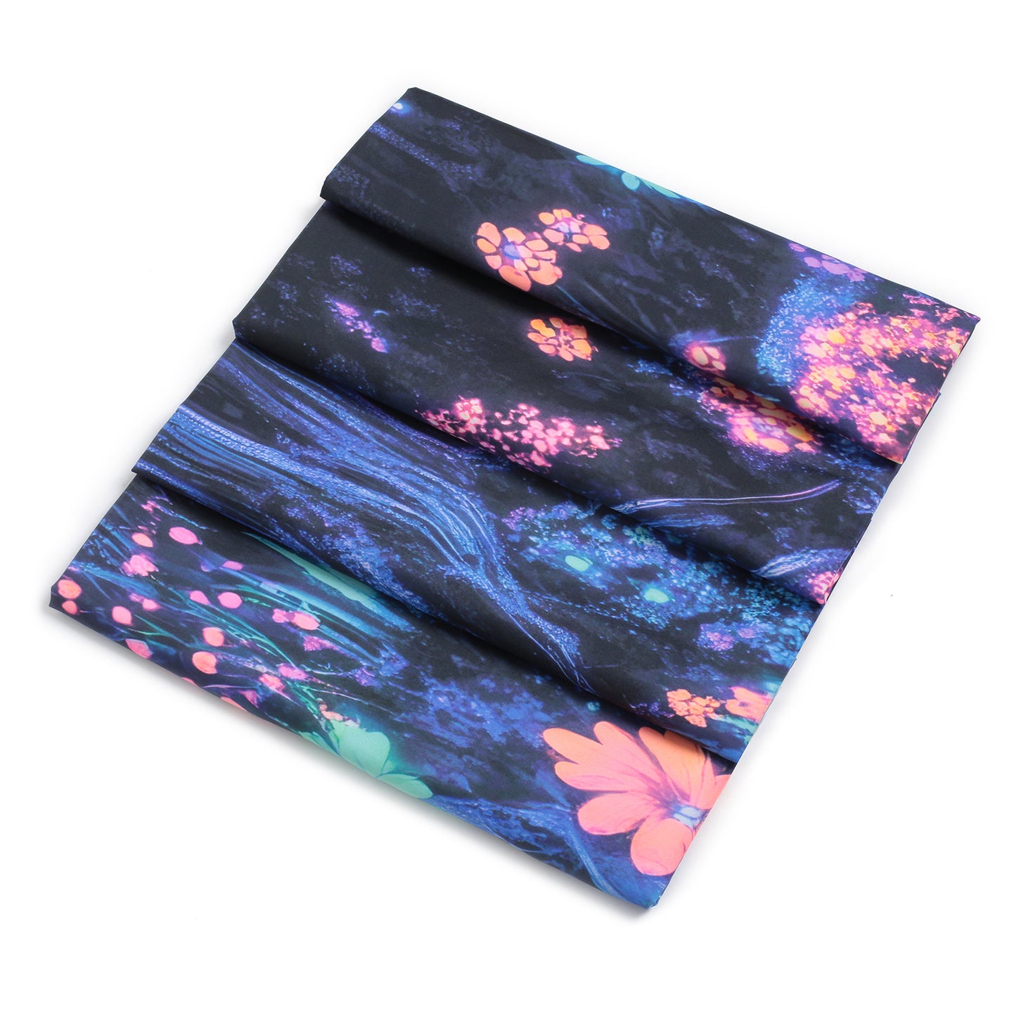 Simpkeely Blacklight Waterfall Tapestry - UV Reactive Glow in The Dark Enchanted Forest Wall Hanging, Neon Butterfly & Floral Wonderland Nature Decor for Bedroom & Living Room