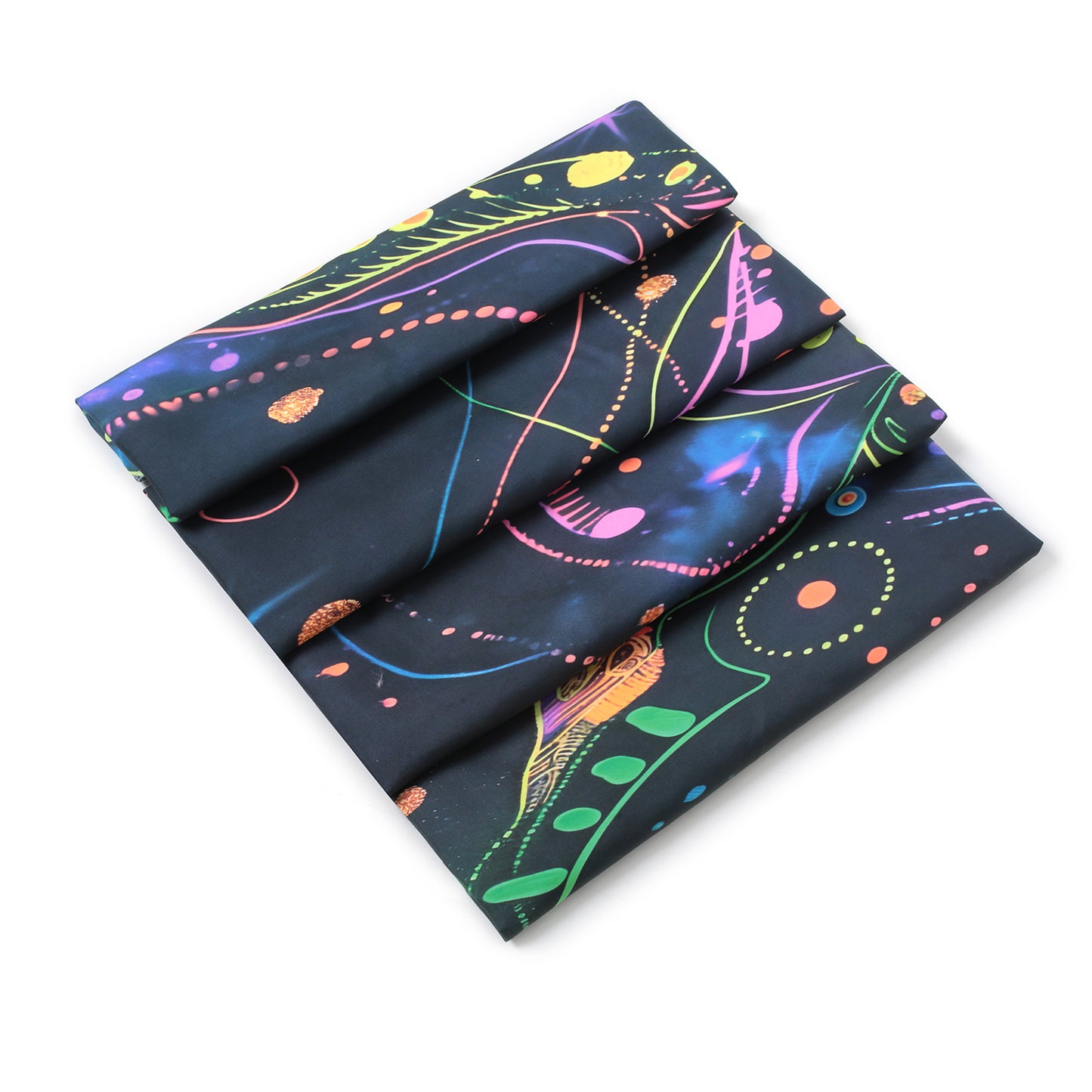 Simpkeely Blacklight Celestial Goddess Tapestry - UV Reactive Abstract Art Woman Wall Hanging, Neon Glow in the Dark Galaxy Art for Bedroom, Living Room
