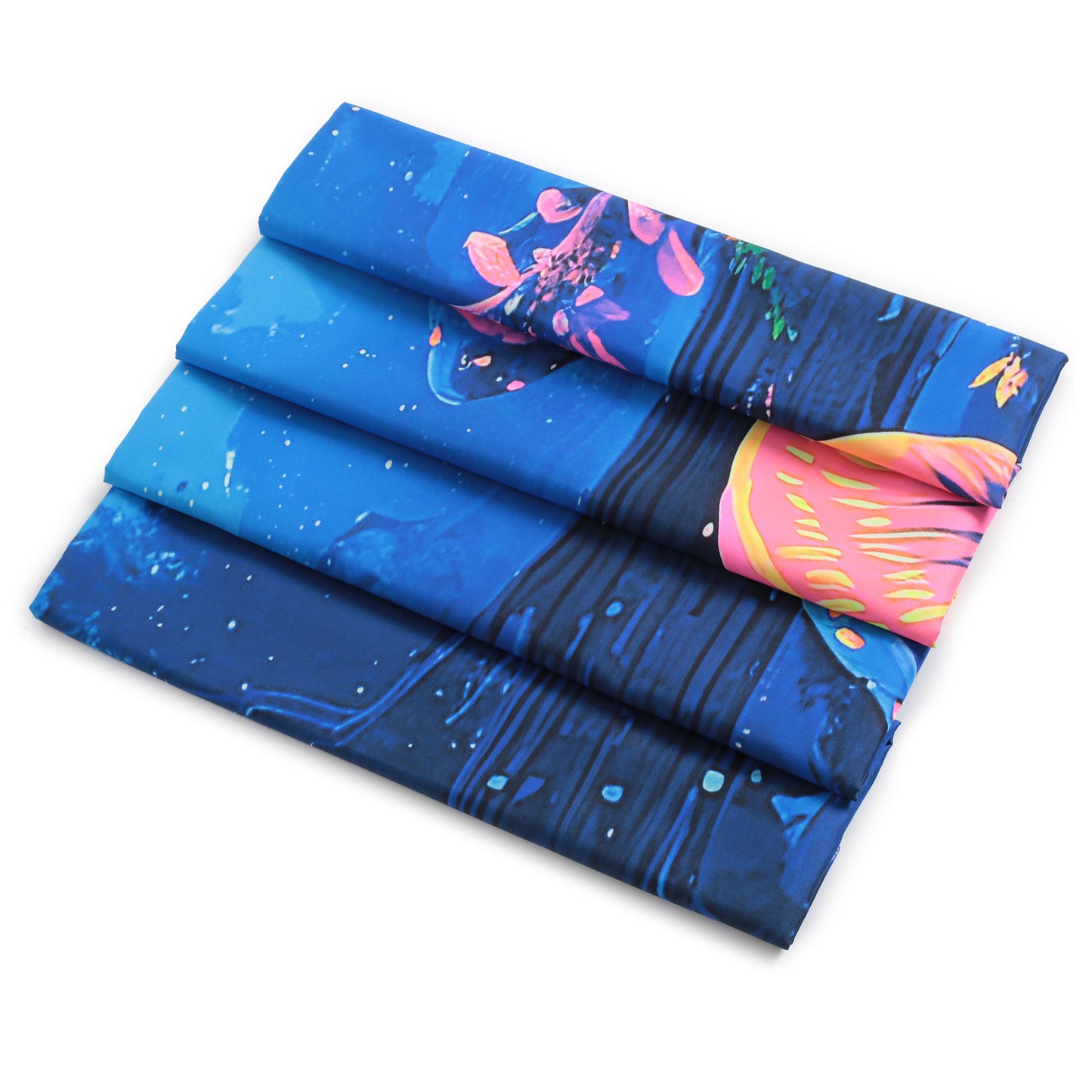 Simpkeely Wonderland Mushroom Tapestry, Blacklight Fantasy Flower Butterfly Tapestry Wall Hanging, Magical Forest Glowing Landscape Tapestry for Bedroom