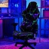 Neon Fracture UV Reactive Chair Cover Set — Blacklight Gaming Slipcover