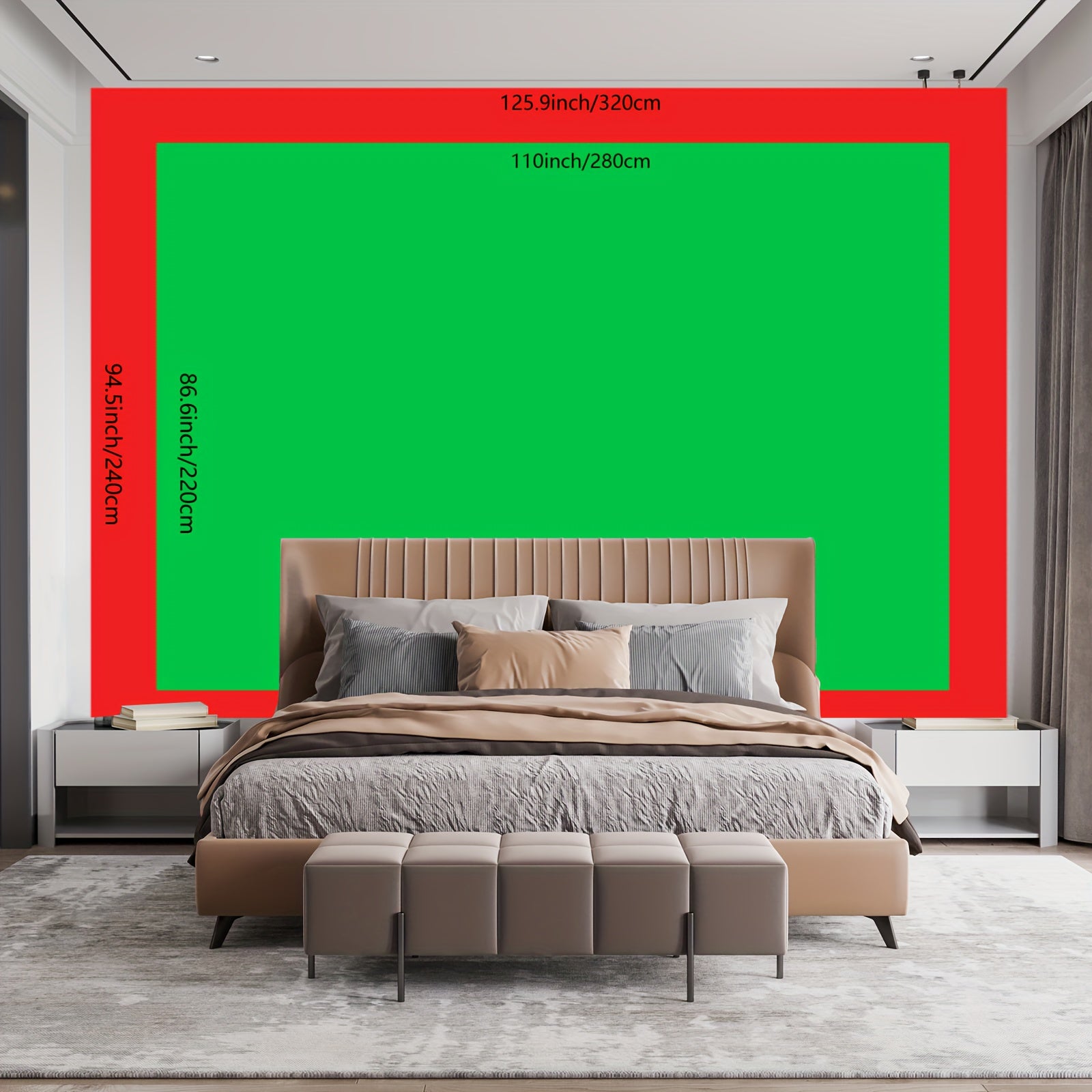 Simpkeely Romantic Starry Sky Tapestry Landscape Photo Background Cloth Wall Hanging for Living Room Bedroom Office Home Room Party Decoration Live Streaming Background with Free Hanging Clips
