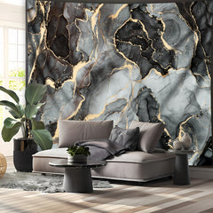 Simpkeely Large Polyester Marble Texture Tapestry - Indoor Landscape Theme Decor Wall Hanging for Living Room Bedroom Office