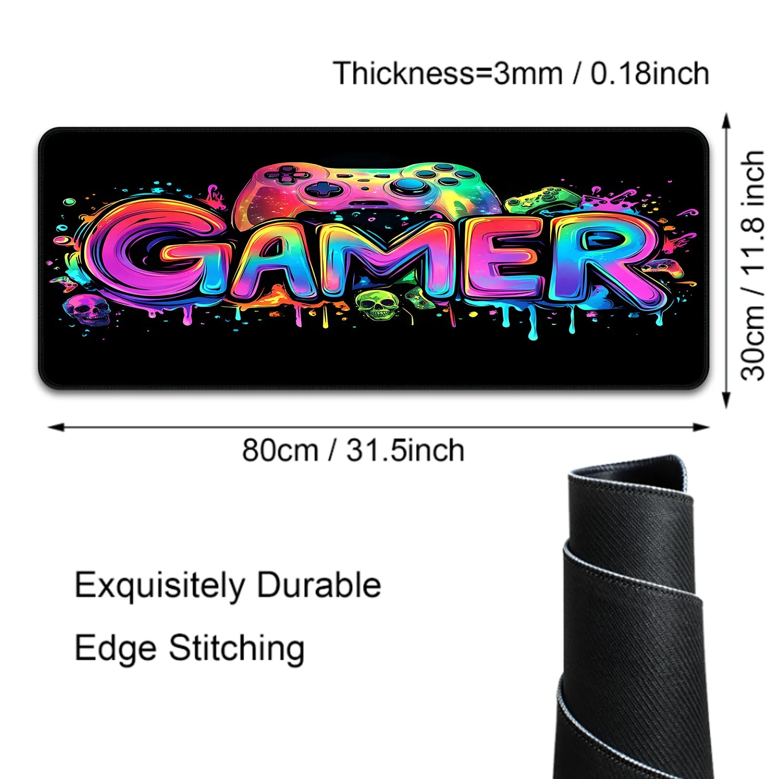 Detail of smooth fabric surface texture optimized for mouse tracking precision.